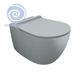 Simas Vignoni Унитаз подвесной 36,5х56 см, безободковый, без крышки-сидения. цвет: tela matt VI18VERT tela matt