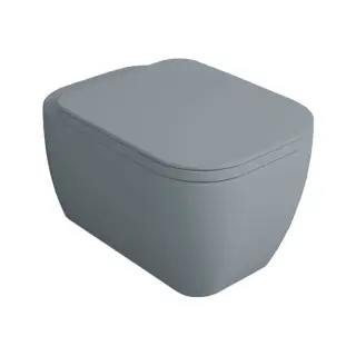 Simas Henges Унитаз подвесной 38х55 см, безободковый, без крышки-сидения. цвет: cemento matt HE18 cemento matt