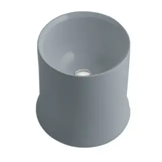 Simas Sharp Раковина чаша 42х42 см, без перелива и отверстия под смеситель, цвет: cemento matt SH10 cemento matti*0