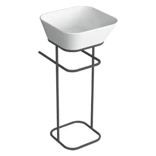 Simas Wave Консоль под раковину WA03 напольная 30х40х75h см, квадратная, цвет: nero matt WASA03 nero matt