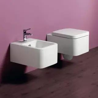 Simas Flow Унитаз подвесной 36х50 см, безободковый, без крышки-сидения, цвет: белый глянцевый FL63bi rimless