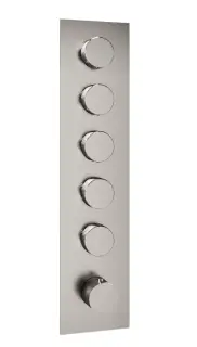 Treemme 22MM Термостат для душа настенный встраиваемый, 5 потребителей, цвет: нержавеющая сталь 6098IS