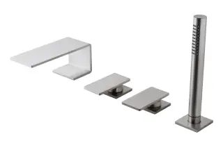 Treemme 5MM Смеситель на борт ванны, на 4 отверстия, цвет: нержавеющая сталь 2868IS