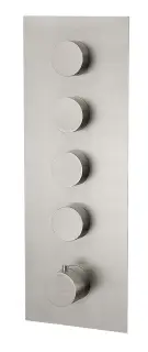 Treemme 5MM Термостат для душа настенный встраиваемый, 4 потребителя, цвет: нержавеющая сталь 2597IS