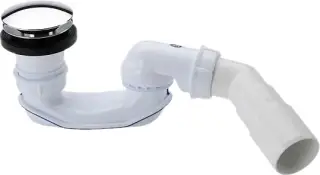 Radaway Сифон для душевого поддона, самоочищающийся, пластиковый, цвет: хром глянцевый 578P