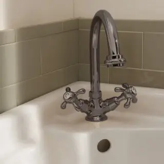 Sbordoni Firenze Смеситель для раковины на 1 отв. с донным клапаном, цвет: черный никель FI85NN