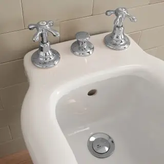 Sbordoni Firenze Смеситель для биде на 3 отв. с донным клапаном, цвет: хром FI151CR