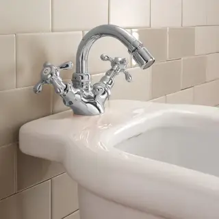 Sbordoni Firenze Смеситель для биде на 1 отв. с донным клапаном, цвет: хром FI85bCR