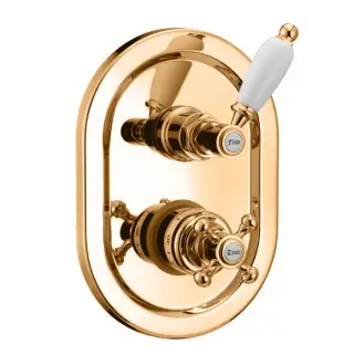 Sbordoni Firenze Термостат встраиваемый на 2 источника с внутренней частью, цвет: бронза FI4071BR