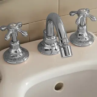 Sbordoni Firenze Смеситель для биде на 3 отв. с донным клапаном, цвет: хром FI148OCR