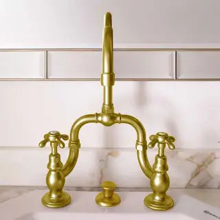 Sbordoni Firenze Смеситель для раковины на 3 отв., излив 13xh32,5 см, цвет: латунь FI137bON