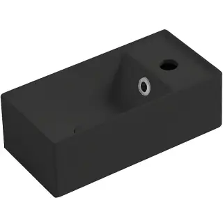 Simas Agile Раковина подвесная 40х20 см, с переливом, 1 отверстие под смеситель, цвет: cemento matt AG20 cemento matt*1