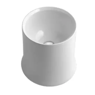 Simas Sharp Раковина чаша 42х42 см, без перелива и отверстия под смеситель, цвет: белый глянцевый SH10bi*0