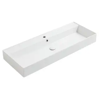 Simas Agile Раковина подвесная 121х46 см, без отв., под смеситель, цвет: белый мат. AG121 bi matt*0