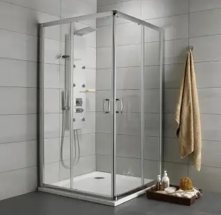 Radaway Premium Plus C Душевой уголок 100х190h см, универсальный, Easy Clean, цвет: хром глянцевый 30443-01-01N