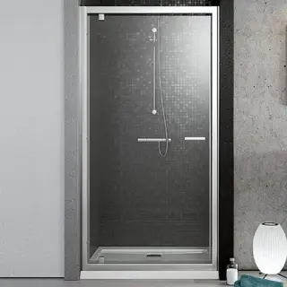 Radaway Twist DW Душевая дверь в нишу, прозрачная 6 мм, Easy Clean 70х190h см, цвет: хром глянцевый 382000-01