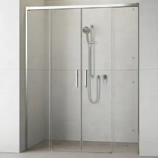 Radaway Idea DWD Душевая дверь, прозрачная 6 мм, Easy Clean 200х200,5h см, цвет: хром глянцевый 387120-01-01