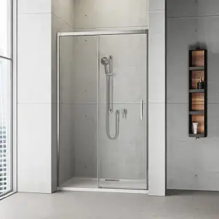 Radaway Idea DWJ Душевая дверь в нишу, левая, прозрачная 6 мм, 150х200,5h см, цвет: хром глянцевый 387019-01-01L