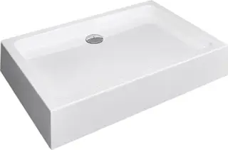 Radaway Laros D Душевой поддон из акрила, 100х80х17h см, цвет: белый глянцевый SLD81017-01