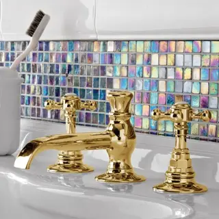 Sbordoni Parigi Смеситель для раковины на 3 отв., h6,5 см, цвет глянцевая латунь PA141OL