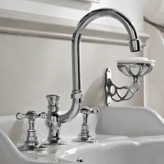 Sbordoni Margherita Смеситель для раковины на 3 отв., h27 см, цвет хром MR142saCR