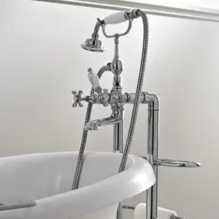 Sbordoni Margherita Смеситель для ванны напольный h68 см, с ручным душем, цвет хром MR116pCR