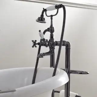 Sbordoni Margherita Смеситель для ванны напольный h68 см, цвет черный никель MR116pNN