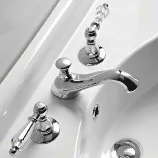 Sbordoni Livia Смеситель для раковины на 3 отв., h6,5 см, ручки Swarovski, цвет: хром LI142maSCR