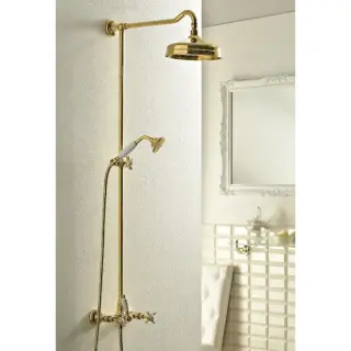 Sbordoni Antica Смеситель для душа настенный с ручным душем, цвет: глянцевая латунь AN154s200dxOL