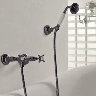 Sbordoni Antica Смеситель для душа настенный с ручным душем, цвет: черный никель AN154dxNN