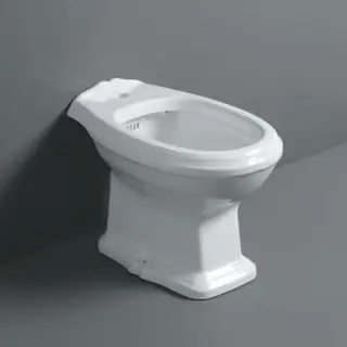 Simas Arcade Биде напольное 36х57 см c 1 отверстием под смеситель и переливом, цвет: белый глянцевый AR823bi*1