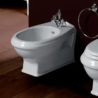 Simas Arcade Биде подвесное 36,5х53 см c 1 отверстием под смеситель и переливом, цвет: белый глянц. AR843bi*1