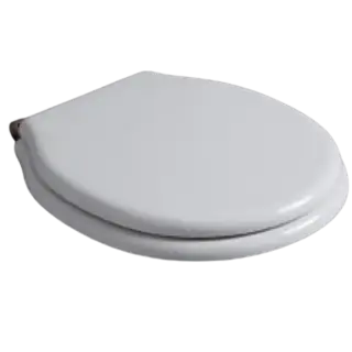 Simas Londra Крышка-сиденье для унитаза, без микролифта, крепление бронза, цвет: белый глянцевый LO003S bi/br