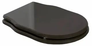 Simas Arcade Крышка-сиденье для унитаза, с микролифтом, крепление хром, цвет: nero AR006nero/cr