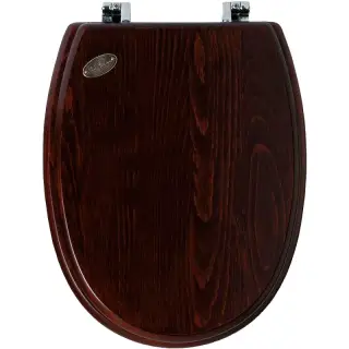 Simas Londra Крышка-сиденье для унитаза, с микролифтом, крепление хром, цвет: noce LO008S noce/cr