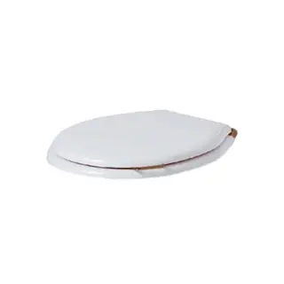 Simas Lante Крышка-сиденье для унитаза с ручкой, без микролифта, крепление бронза, цвет: белый глянц LA003bi/br
