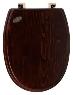 Simas Londra Крышка-сиденье для унитаза, с микролифтом, крепление бронза, цвет: noce LO009 noce/br