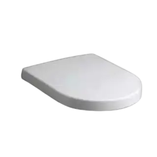 Simas E-Line Крышка-сиденье для унитаза, без микролифта, крепление хром, цвет: белый глянцевый EL003 bi/cr