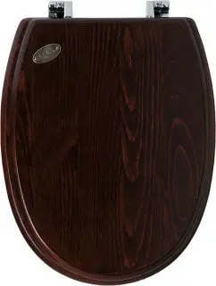 Simas Arcade Крышка-сиденье для унитаза, с микролифтом, крепление хром, цвет: noce AR008noce/cr