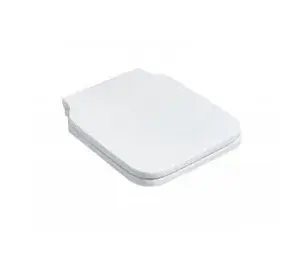 Simas Flow Крышка-сиденье для унитаза, без микролифта, крепление хром, цвет: белый глянцевый FL27bi/cr