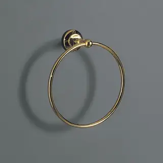 Simas Accessori Victoria Полотенцедержатель-кольцо d22 см, подвесной, цвет: золото глянцевое 260205oro