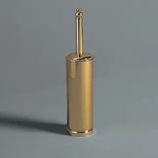 Simas Accessori Victoria Ершик для унитаза напольный с латунной колбой, цвет: золото глянцевое 260208oro