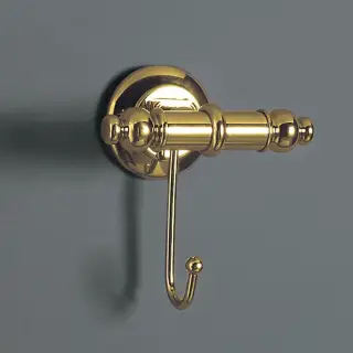 Simas Accessori Victoria Крючок для ванной, подвесной, одинарный, цвет: золото глянцевое 260204oro
