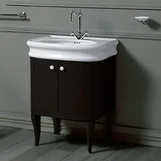 Simas Lante Тумба под раковину LA10, напольная 62х50х75h см, 2 дверцы, цвет: nero LAM70 nero