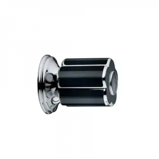 Bongio Fleur Noir Запорный вентиль 1/2, цвет хром/черный фарфор 12500CR00