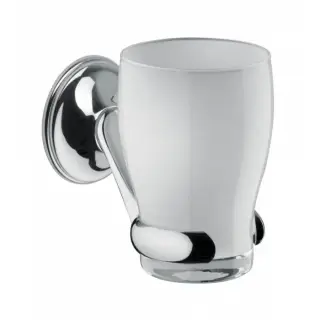 Bongio Fleur Стакан подвесной, стеклянный, с держателем, 11х7 см, цвет хром 11014CR