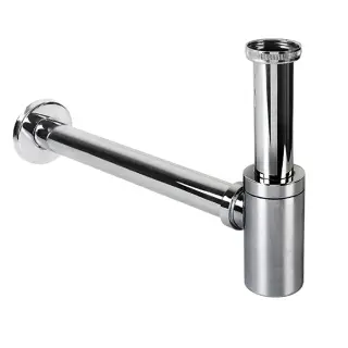 Simas Baden Baden Сифон для биде цилиндрической формы, латунный, цвет: хром глянцевый SIF 125 cr
