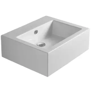 Simas Frozen Раковина подвесная 60х50 см, с переливом, 1 отверстие под смеситель, цвет: белый глянц. FZ10bi*1