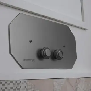 Sbordoni Romana Панель с кнопками двойного смыва для механизма, UP320, цвет черный никель SB071NN