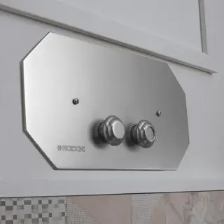 Sbordoni Romana Панель смыва для унитаза, двойная, UP300,UP320, цвет хром SB071CR